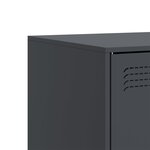 vidaXL Meubles TV 2 Pièces anthracite 67x39x44 cm acier
