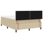 vidaXL Lit à sommier box avec matelas gris clair 140x200 cm Tissu en velours côtelé