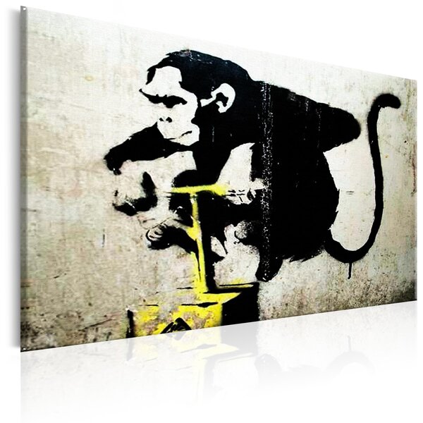 Tableau - monkey detonator by banksy l x h en cm 120x80