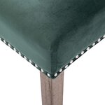 vidaXL Chaises à manger lot de 4 Vert foncé Velours