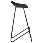 vidaXL Tabourets de bar lot de 2 noir cuir véritable
