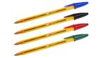 Stylo bille bic cristal couleurs assorties - pochette de 10