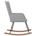 vidaXL Chaise à bascule Gris clair Tissu