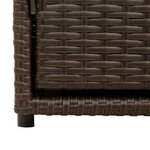 vidaXL Armoire de rangement jardin marron 110x55x60 5cm résine tressée