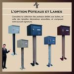 " LA GRISE "  boîte aux lettres 1 Porte. Structure mécano-soudée en tôles d’acier 10 et 15/10ème Dimensions et Serrure agréées la Poste