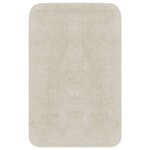 vidaXL Jeu de tapis de salle de bain 2 Pièces Tissu Blanc