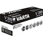 Pile oxyde argent pour montres V399 (SR57), High Drain VARTA