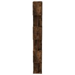 vidaXL Bibliothèque/Cloison Chêne fumé 80x24x192 cm Bois d'ingénierie