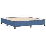 vidaXL Cadre de lit Bleu 180x200 cm en Tissu Corde