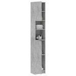 vidaXL Armoire de salle de bain Gris béton 32x25 5x190 cm Aggloméré