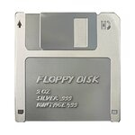 FLOPPY DISK TechStalgic 2 Once Argent Monnaie 2 Dollars Niue 2024