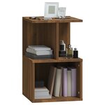 vidaXL Table de chevet Chêne marron 35x35x55 cm Bois d'ingénierie