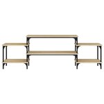 vidaXL Meuble TV Chêne sonoma 157x35x52 cm bois d'ingénierie