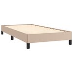 vidaXL Cadre de lit Cappuccino 90x200 cm Similicuir