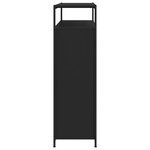 vidaXL Armoire à chaussures 4 tiroirs rabattables noir 100x34x112 cm