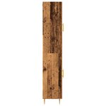 vidaXL Buffet en bois ancien 69.5x34x180 cm en bois reconstitué