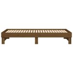 vidaXL Lit coulissant sans matelas marron miel 2x(90x200) cm
