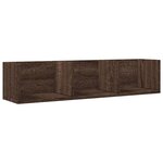 vidaXL Armoires murales 2Pièces chêne marron 75x18x16 5cm bois ingénierie
