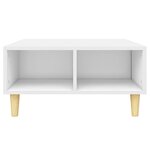 vidaXL Table basse Blanc 60x60x30 cm Aggloméré
