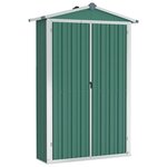 vidaXL Abri de jardin Vert 116x45x175 cm Acier galvanisé