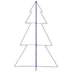 vidaXL Arbre de Noël cône 240 LED d'intérieur/d'extérieur 118x180 cm