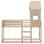 vidaXL Lit superposé sans matelas 90x190 cm bois de pin massif