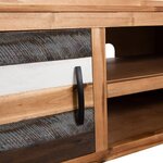 vidaXL Meuble TV bois massif d'acacia 120 x 35 x 40 cm