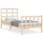 vidaXL Cadre de lit sans matelas 100x200 cm bois massif de pin