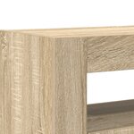 vidaXL Meuble de rangement Chêne Sonoma Bois d'ingénierie 116 x 30 x 75 cm