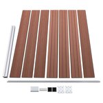 vidaXL Panneau de clôture WPC 175x146 cm Marron