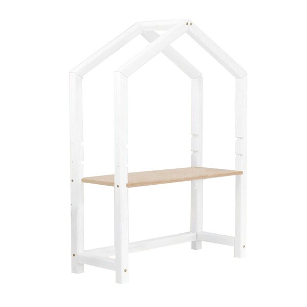 Bureau enfant cabane STOLLY blanc et naturel