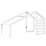 vidaXL Lit haut avec toit blanc 80x200 cm bois de pin massif