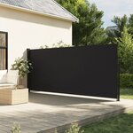 vidaXL Auvent latéral rétractable noir 180x300 cm