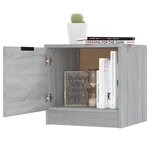 vidaXL Tables de chevet 2 Pièces Sonoma gris 40x39x40 cm