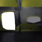 vidaXL Tente familiale 9 personnes vert libération rapide imperméable