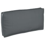 vidaXL Coussin Palette pour Siège/Dossier Anthracite 120x60x12 cm Tissu Oxford
