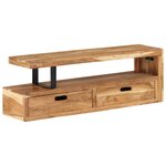 vidaXL Meuble TV Bois d'acacia massif