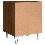 vidaXL Tables de chevet 2 Pièces chêne marron 40x35x50 cm bois ingénierie