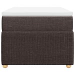 vidaXL Sommier à lattes de lit avec matelas Marron foncé 100x200 cm