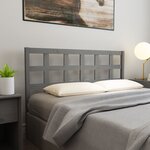 vidaXL Tête de lit Gris 145 5x4x100 cm Bois massif de pin
