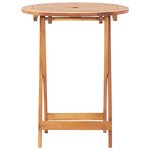 vidaXL Ensemble de bistro 3 Pièces beige polypropylène et bois massif