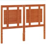 vidaXL Tête de lit cire marron 135 cm bois massif de pin