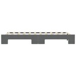 vidaXL Lit de jour avec lit gigogne gris foncé 80x200 cm tissu