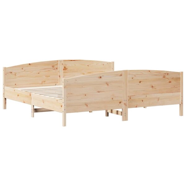 vidaXL Cadre de lit sans matelas 180x200 cm bois massif de pin