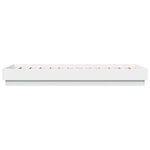 vidaXL Cadre de lit sans matelas blanc 90x190 cm bois d'ingénierie