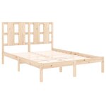 vidaXL Cadre de lit bois massif 120x190 cm petit double