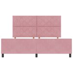 Cadre de lit vidaXL Rose 180x200 cm Velours