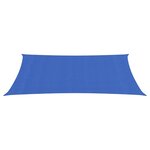 vidaXL Voile d'ombrage 160 g/m² rectangulaire bleu 3x6 m PEHD