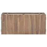 vidaXL Armoire murale de salle de bain 90x39x40 cm Bois de teck massif