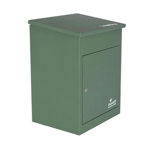Boîte à colis moyenne 1 porte Verte à accès frontal Acier galvanisé SMART PARCEL BOX®